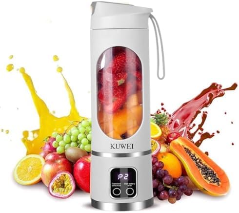 Portable blender Cordless USB-C rechargeable 15OZ juicer cup White by Unknown