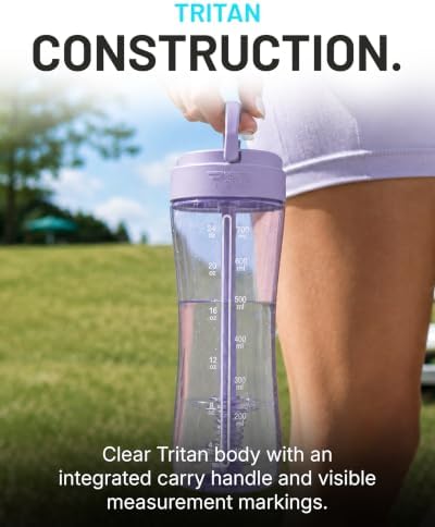 PerfectShaker LUMA 28oz Tritan Protein Shaker Bottle with Straw - Image 4