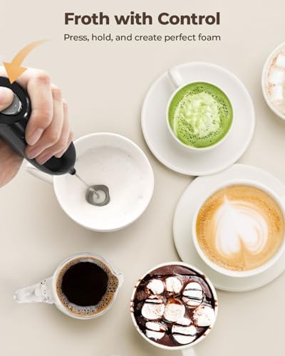 SIMPLETASTE Milk Frother Handheld Electric Foam Maker Battery Operated - Image 4