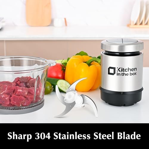 Kitchen in the box 3cups Mini Food Processors,Small Meat Grinder & Food Chopper Electric - Image 7
