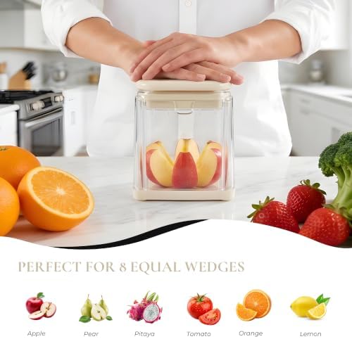 French Fry Cutter with 4 Blades Stainless Steel Manual Potato Chopper Green - Image 3