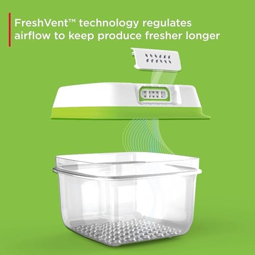 FreshWorks Produce Saver, Medium and Large Storage Containers, 6 Piece Set
