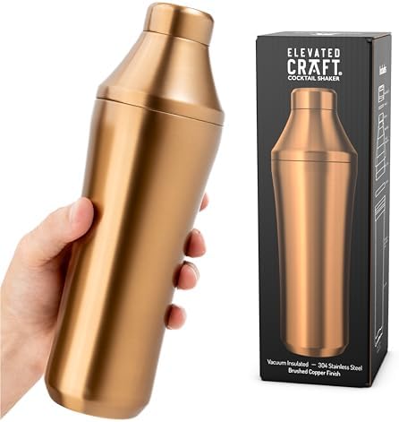 Hybrid Cocktail Shaker, Vacuum Insulated Stainless Steel, Copper, 28 oz