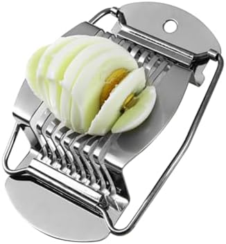 3pcs Stainless Steel Egg Slicer Wire Cutter for Hard Boiled Eggs - Fruits Strawberry Tomato Dicer Portable for Home Kitchen Multipurpose by Unknown
