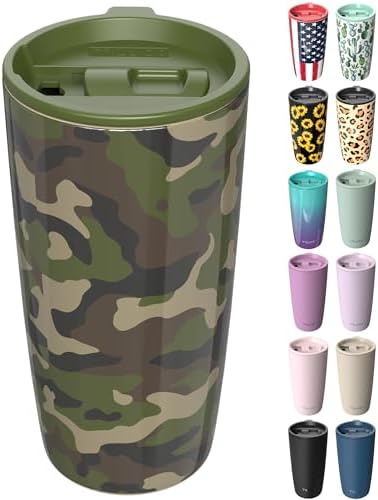TILUCK 20 oz Insulated Coffee Tumbler with BPA-Free Lid by TILUCKBringsGoodLuck