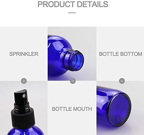 Wedama Spray Bottle, 4 oz Fine Mist Glass Spray Bottles, Little Refillable Liquid Containers for Watering Flowers Cleaning(16 Pack, Blue) - Image 3
