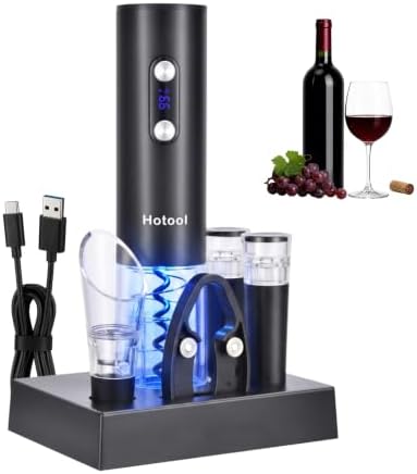 Rechargeable Electric Wine Opener Gift Set with LED Display