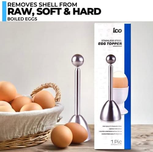 Stainless Steel Egg Topper & Perfect Egg Shell Opener for Soft Boiled Eggs - Image 4