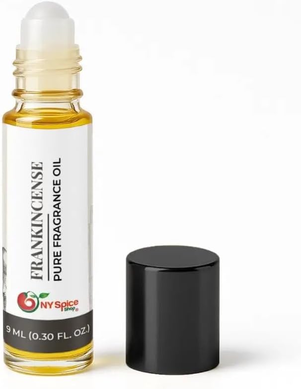 NY Spice Shop Frankincense Musk Fragrance – Pack of 1 Frankincense Musk Oil & Soft Floral Scent – Resinous Aroma Blend with Enduring Aroma Tone – Arabic Musky Perfume Oil for Personal Scent Collection by NYSpiceShop