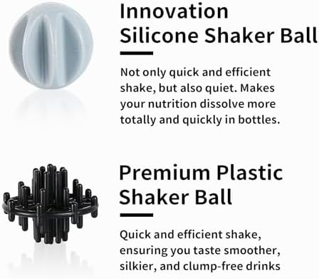 TOOFEEL Insulated Protein Shaker Bottle - 20 oz Double Walled Vacuum Metal, Keeps Cold/Hot, BPA Free Leakproof - Image 3