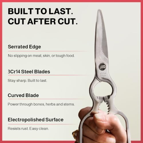 Kitchen Scissors for Food - Heavy Duty Kitchen Shears