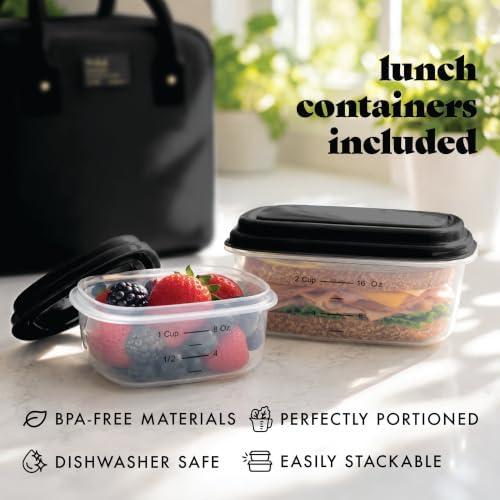 Bloomington Insulated Lunch Bag for Women w/ Containers