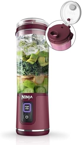 Ninja Blast Portable Blender, Cordless, 18oz Vessel, Cranberry Red, BC151CR by Unknown