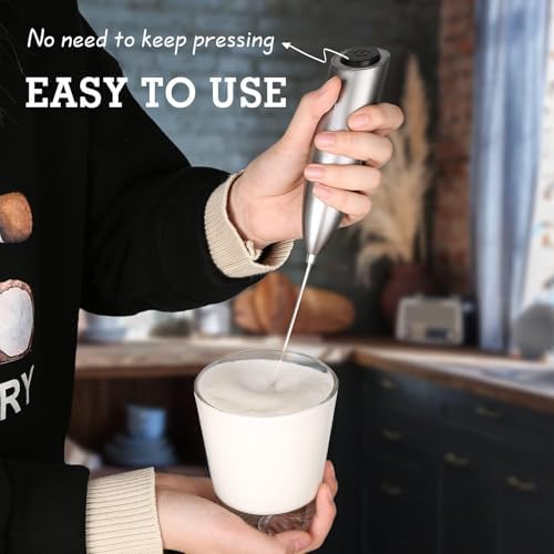 SIMPLETASTE Milk Frother Handheld Electric Foam Maker Battery Operated - Image 3