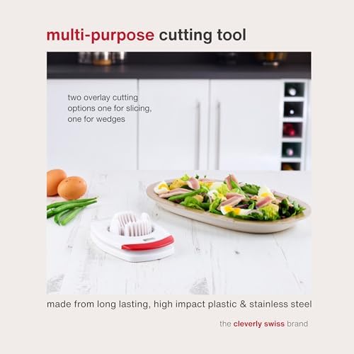 ZYLISS Egg Slicer - Non Slip, Egg Cutter and Wedger with Built in Shell Piercer - Image 3