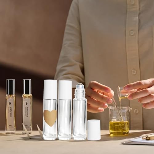 10ml Glass Essential Oil Roller Bottle, 24PCS Clear Essential Oil Roller Bottles with Stainless Steel Rollers - Refillable, Leak-Proof Design, Suitable for Travel and DIY Skincare Products. - Image 5
