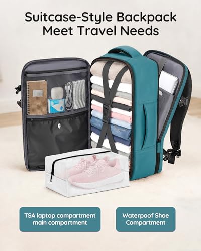 Taygeer Airline Approved Carry on Backpack, Womens Weekender Travel Bag - Image 4