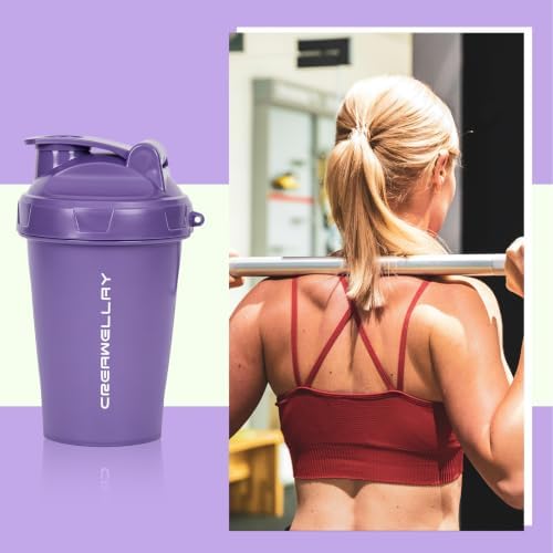 17oz Small Protein Shaker Bottle with Blending Ball Pink&Purple - Image 6