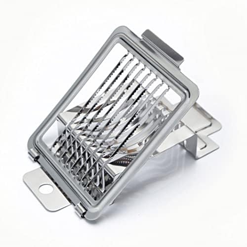 Egg Slicer Heavy Duty Egg Cutter Multi-Function Splitter Slicer Stainless Steel Wire Mushroom Tomato Cutting Silver. Graters - Image 3