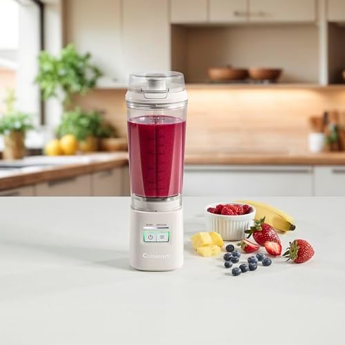 Cuisinart Cordless Rechargeable Portable Blender for Smoothies & Shakes, Personal Smoothie, Compact For Travel, On-the-Go Use, Tan, PBL-100 - Image 2