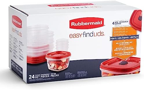 Assorted Food Storage Container Set - Case of: 1; Each Pack Qty: 24; Total Items Qty: 24