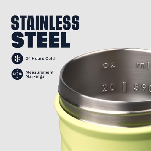 BlenderBottle Sport Flip Stainless Steel Shaker Bottle 24oz Electric Garden - Image 3