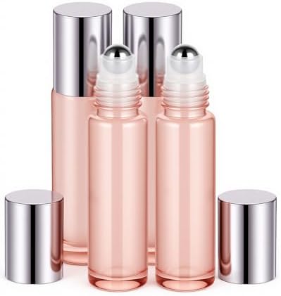Roller Bottles for Essential Oils - 4 Pack 10ml Glass Roll on Bottles by sungwoo