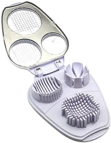 3 in 1 Boiled Egg Slicer Three Slicing Modes Kitchen Slicing Tool White