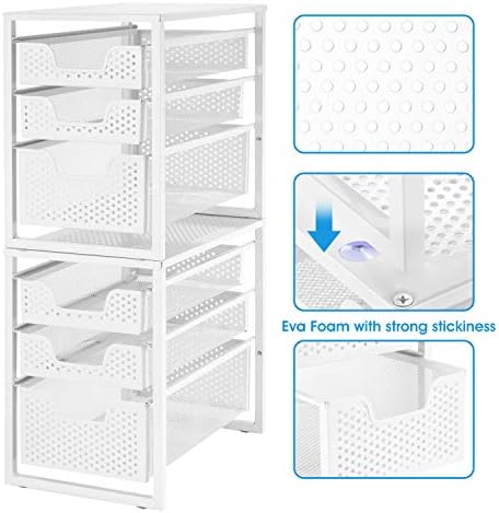 Under Sink Organizer 3-Tier with Sliding Storage Drawer