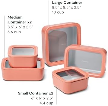 Caraway 13-Piece Glass Food Storage Container Set