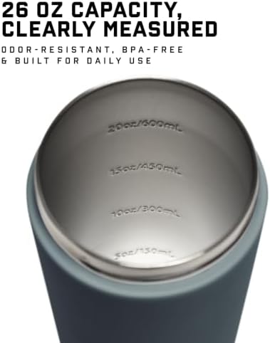 Gymreapers Stainless Steel Protein Shaker Bottle - Double Wall Insulated, Leak Proof, BPA-Free Metal Vacuum Blender Cup For Gym, Sports, Pre & Post-Workout Cold Hydration - 26 OZ (Lake) - Image 4