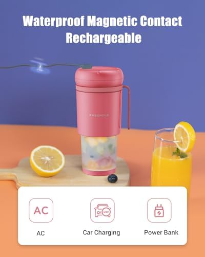 Portable Blender for Smoothies, Magnetic Rechargeable Mini Blender, 10.5oz - Image 7