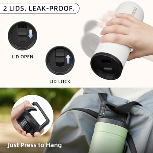 BJPKPK 20 oz Insulated Travel Water Bottle, Coffee Tumbler Stainless Steel - Image 6