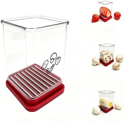 Fruit Slicer Cup for Strawberry, Banana, Egg with Cleaning Brush - Image 4