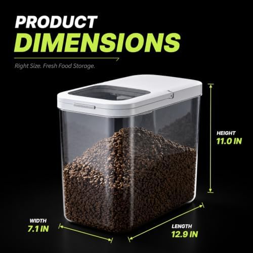 Pet Food Storage Containers With Lids & Scooper