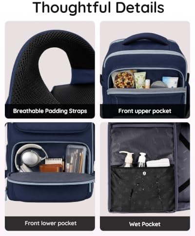 Taygeer TSA Approved Carry on Backpack, Personal Item Travel Bag, Ink Blue - Image 7