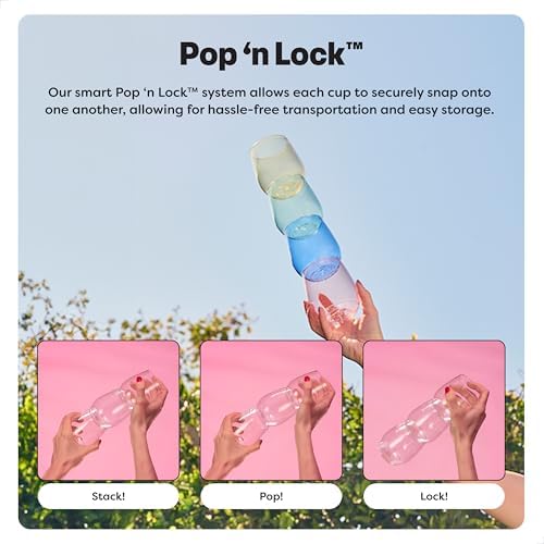 POP 16oz Mason, Premium Quality, Recyclable, Unbreakable & Crystal Clear Plastic Drinking Jar, 12 Count (Pack of 1)