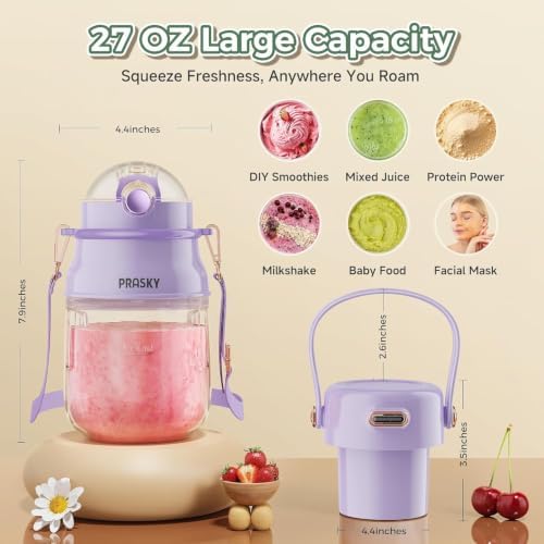 Portable Blender, Personal Blender, Type-C Rechargeable, Gym/Travel/Camping - Image 4