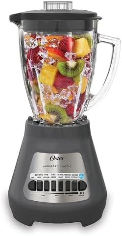 Oster® Classic Series 8-Speed Blender with 6-Cup Glass Jar, Gray by Oster