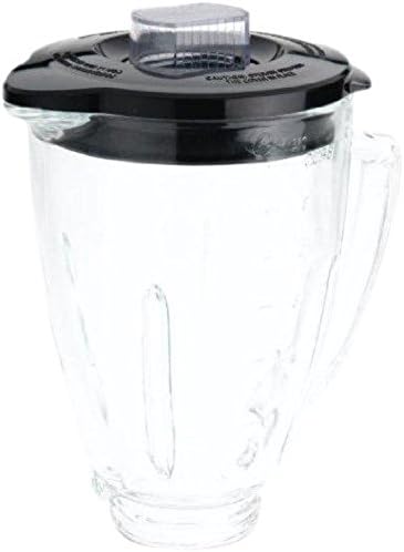 Oster Blender 6 Cup Glass Jar, Black Lid by Oster
