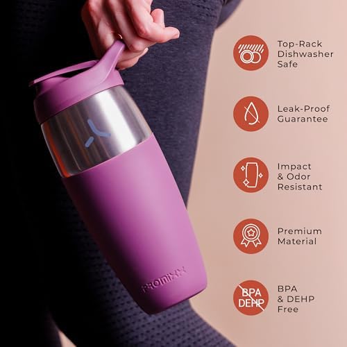 PROMIXX Pursuit Stainless Steel Shaker Bottle 32oz, Mulberry - Image 5