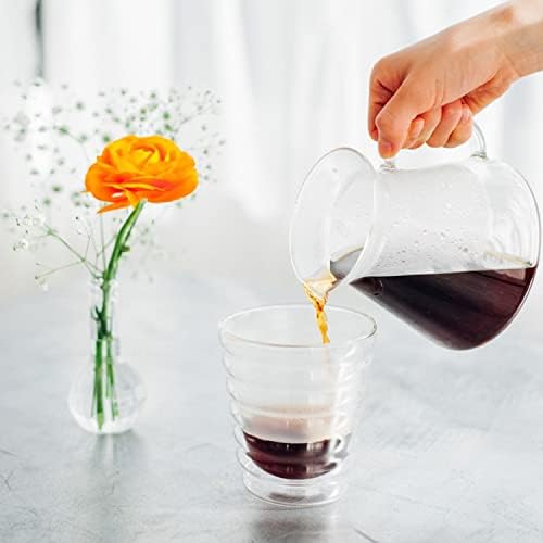 "Simply " V60 Glass Pour Over Coffee Set, Size 02