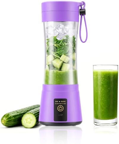Personal Size Smoothies Blender Portable - 380ML Mini Travel Blender by cberhrik