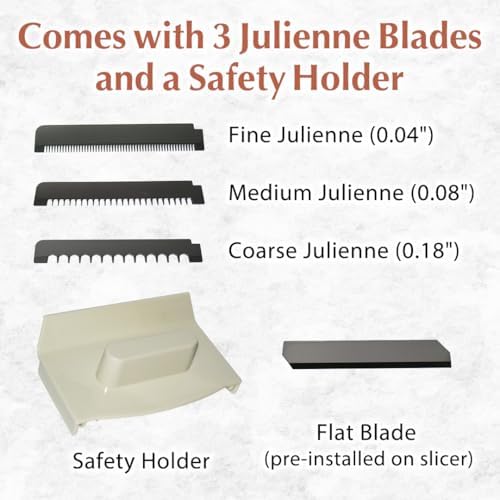 TIKUSAN SAMURAI Slicer Japanese Mandoline Vegetable Slicer Made in Japan Adjustable Slice Thickness Stainless Steel Blade (Wide) - Image 3