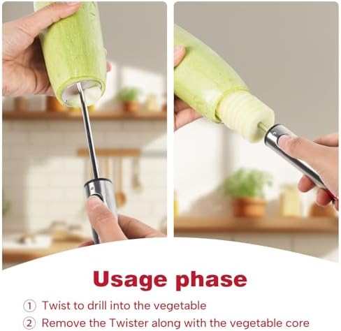 Multi-Purpose Veggie Drill - 4 Sizes Vegetable Corer Tool