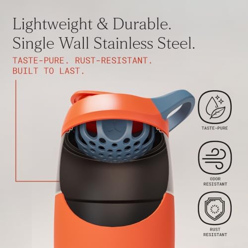 PROMIXX Pursuit Stainless Steel Shaker Bottle 32oz, Burnt Orange - Image 4