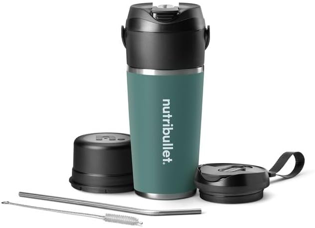 nutribullet Flip Portable Blender with Insulated Cup, Eucalyptus, NBPB50350EUC by Unknown