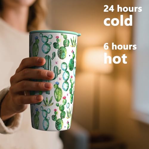 TILUCK 20 oz Insulated Coffee Tumbler with BPA-Free Lid - Image 3