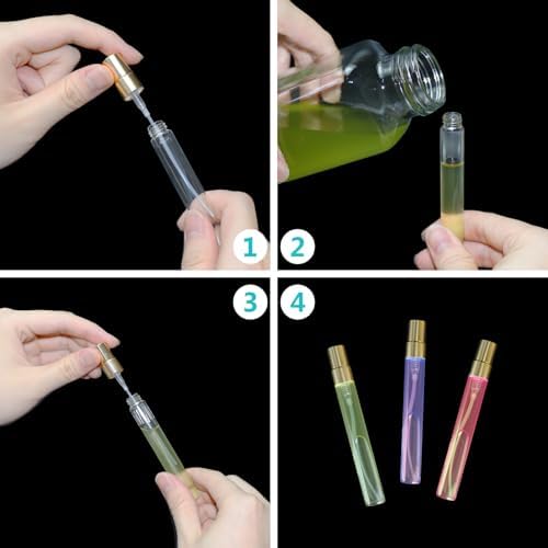 50 Pcs 10ml Perfume Sample Bottles,Refillable Glass Spray Bottles - Image 5