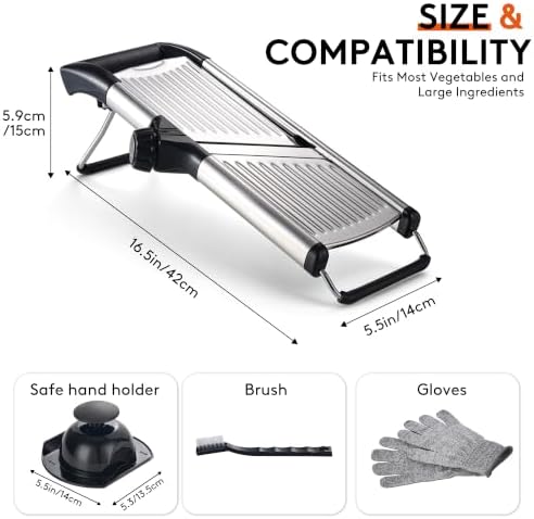 Mandoline Slicer for Kitchen, Mandolin and Julienne for Vegetables - Image 6